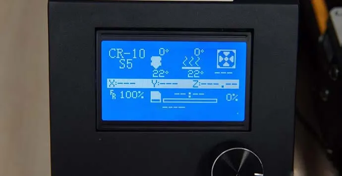 Creality CR-10 S5 Kontrol Ekranı