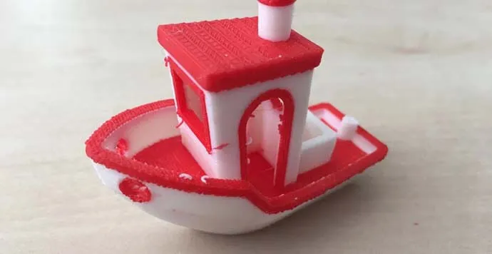 Raise3D Pro2 Plus 3DBenchy 2 Renk Test Baskısı