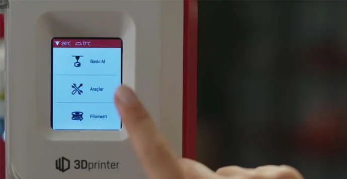 Arçelik 3D Yazıcı PT1000 Dokunmatik Ekran