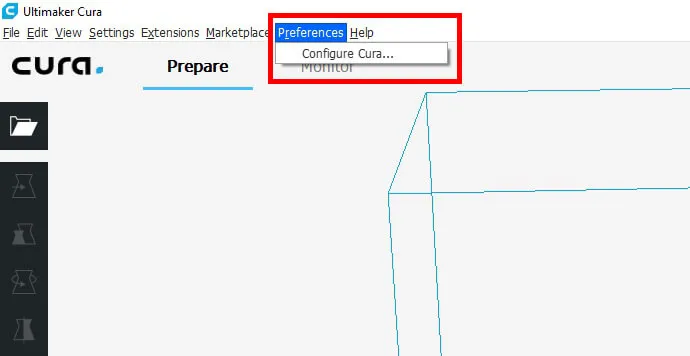 Cura'yı Türkçe Yapmak - Adım 1