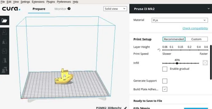 Cura Çalışma Düzlemi