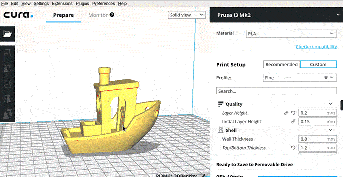 Cura Dilimleme Yazılımı