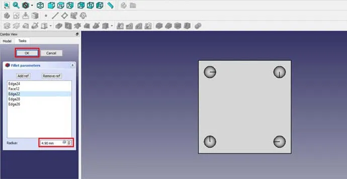 FreeCAD - Fillet_2