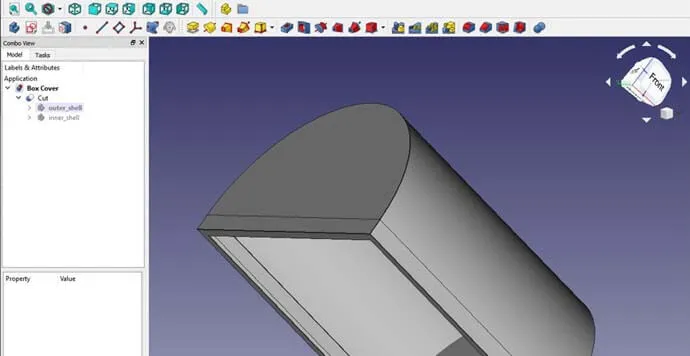 FreeCAD - Boolean Cut_2