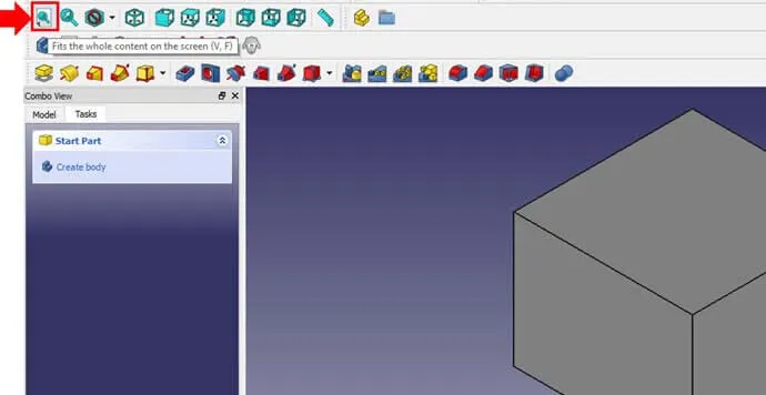 FreeCAD - Eski Görünüme Getirme