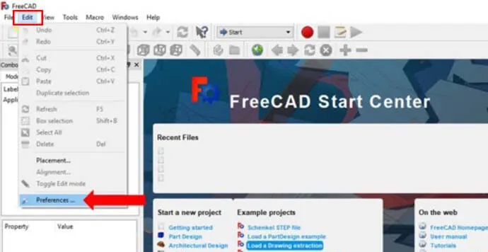 FreeCAD - Ölçü Birimi Değiştirme