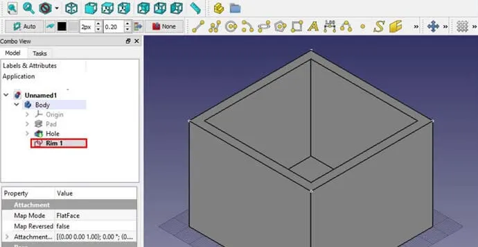 FreeCAD - Kalınlık Vermek_3