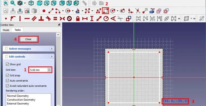 FreeCAD - Kesme