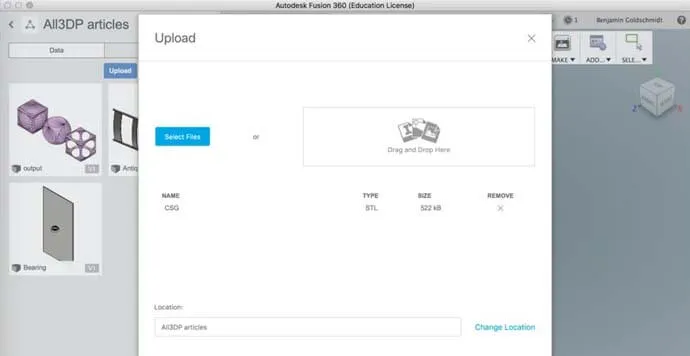 Fusion 360 ile STL’yi STEP’e Çevir