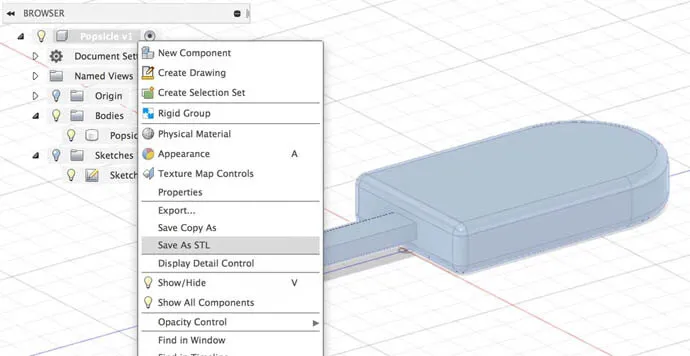 Fusion 360'da 3D Modeli 3D Baskı İçin Kaydet