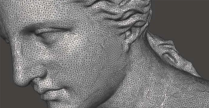 İnsan modelinde mozaikleme işlemi