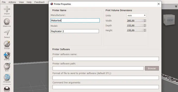 Baskı Alanı Kurulumu