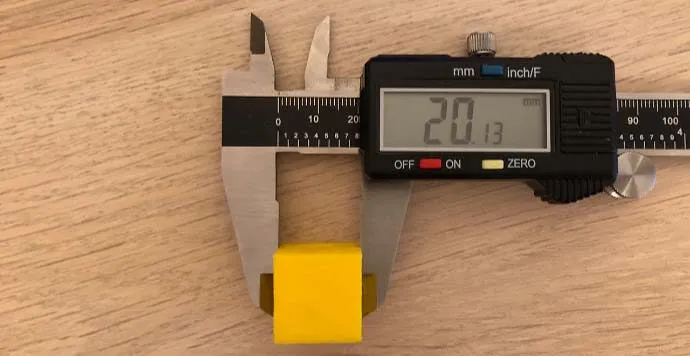 Step motor kalibrasyonu için kalibrasyon küpü