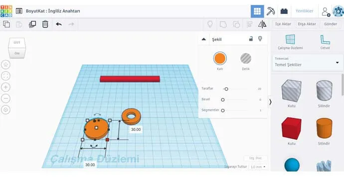 Tinkercad - Ağız Kısmını Tasarla