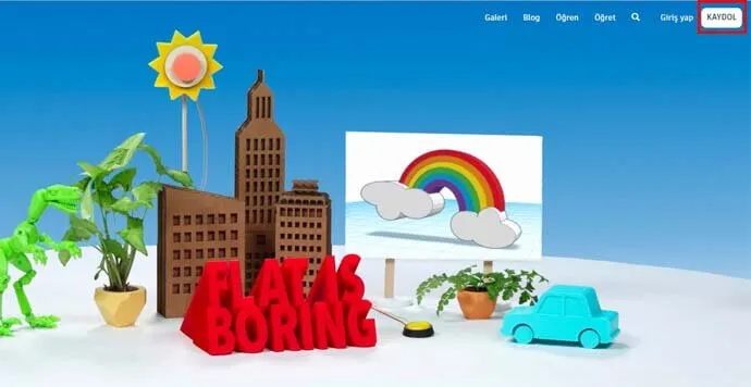 Tinkercad Hesabına Kayıt