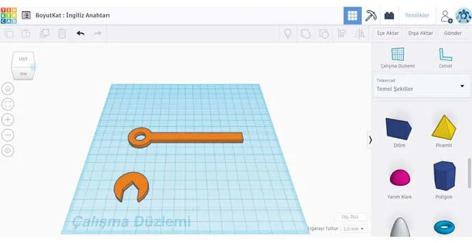Tinkercad - Kolu ve Somun Kısmını Birleştir_4