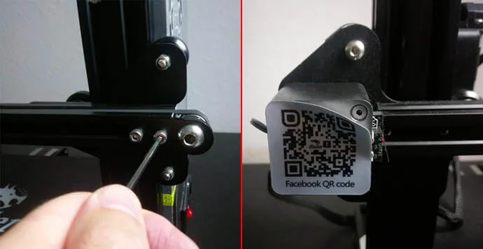 X ekseni motorunun vidalarının sökülmesi