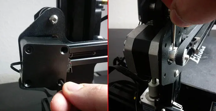 X ekseni motorunun vidalarının sökülmesi