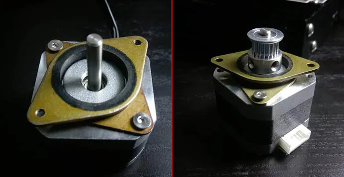 X ekseni motoruna damperin takılması