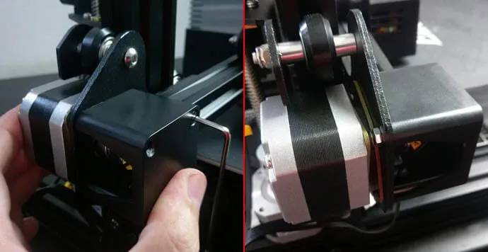 Damperli X ekseni motorunun geri takılması